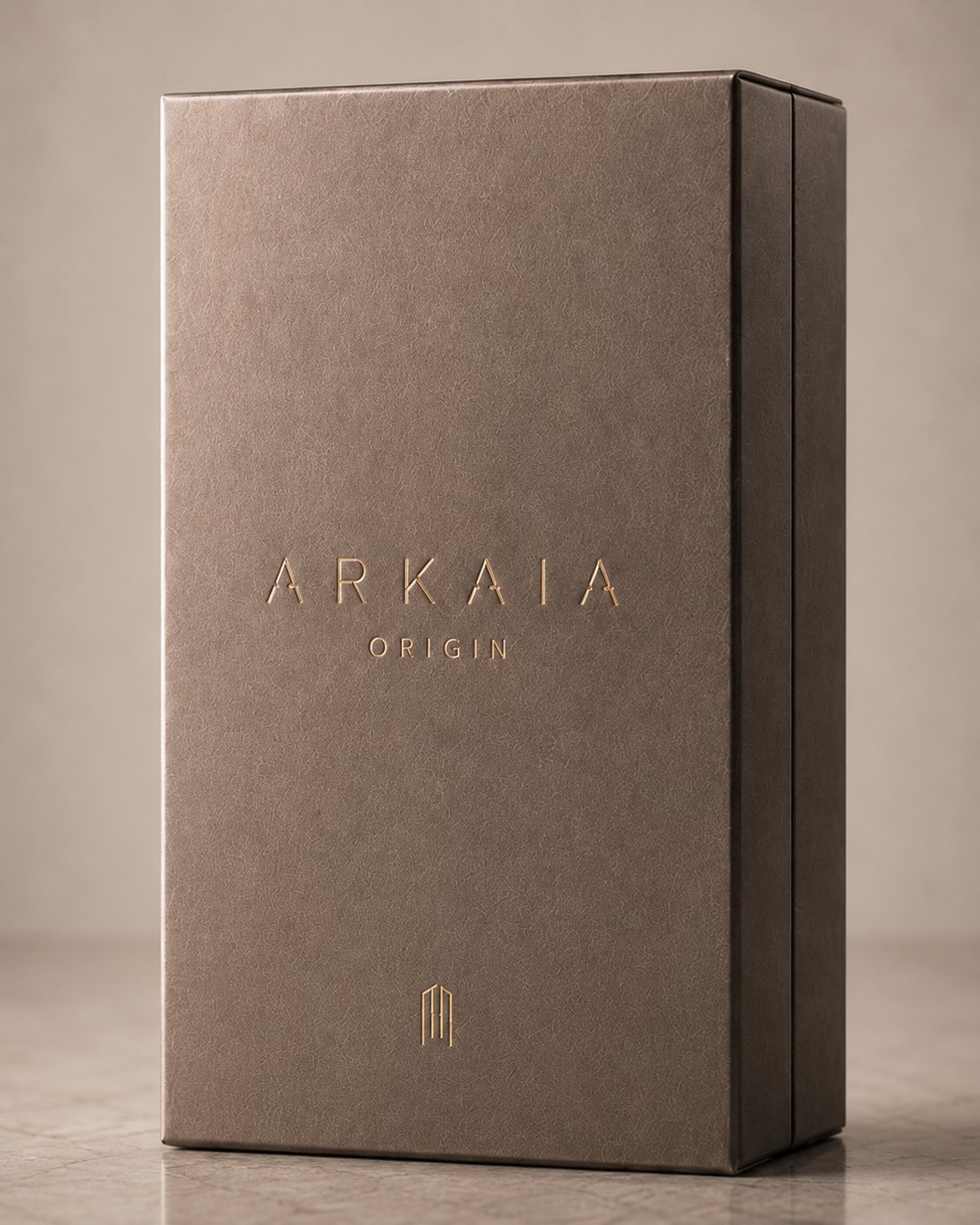 Origin Monolith — a sealed case in warm grey